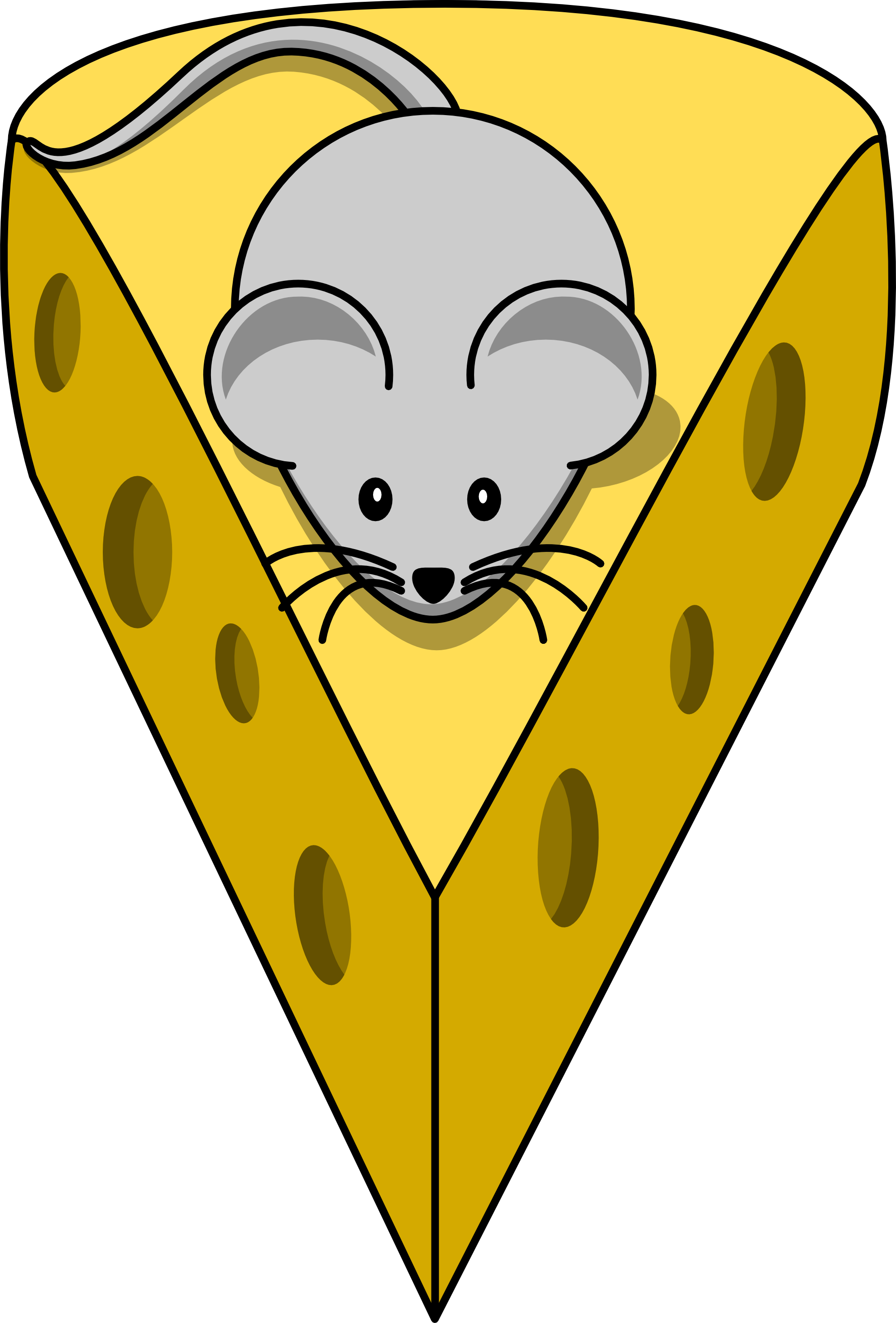 Mouse And Cheese Clipart (1979x2920)