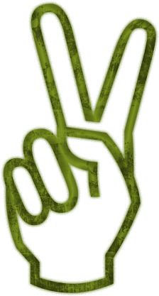 Hand Peace Sign Clipart Kid - Peace Symbol V Sign (512x512)