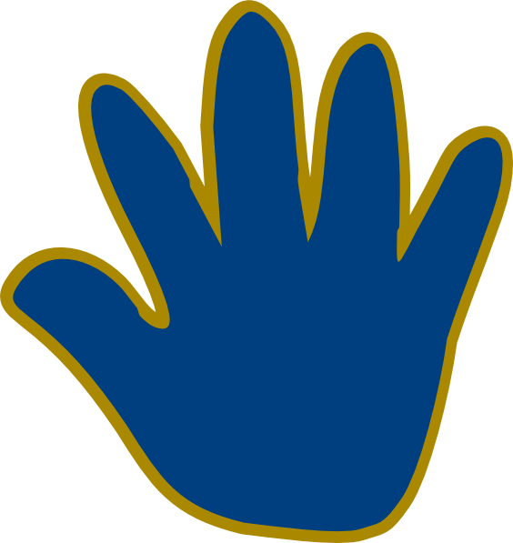 High Five Hand Clipart (564x597)