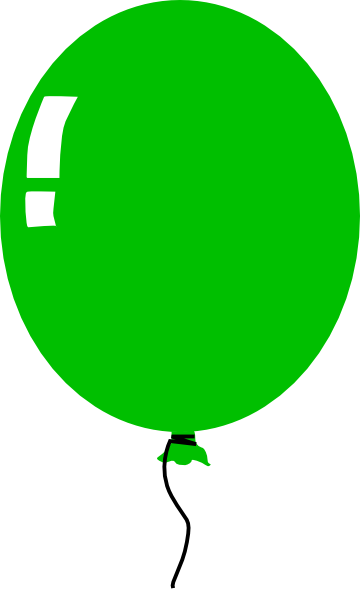 Clipart Info - Green Balloon Clipart (360x590)