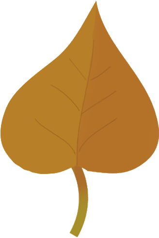 Small Brown Autumn Leaf Drawing - Autumn Leaf Drawing Png (397x531)