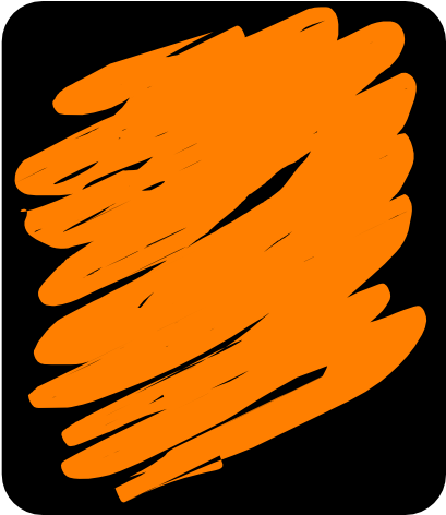 Orange Clip Art - Orange Scribble Clipart (600x471)