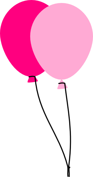 Balloon Clip Art Pink (312x592)