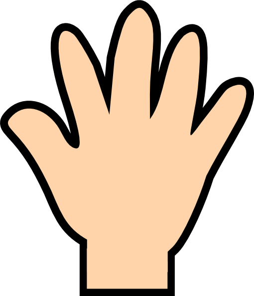 Hand Back Cliparts - Main Idea Detail Hand (510x594)