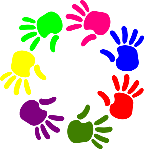 Helping Hands Clipart (576x595)