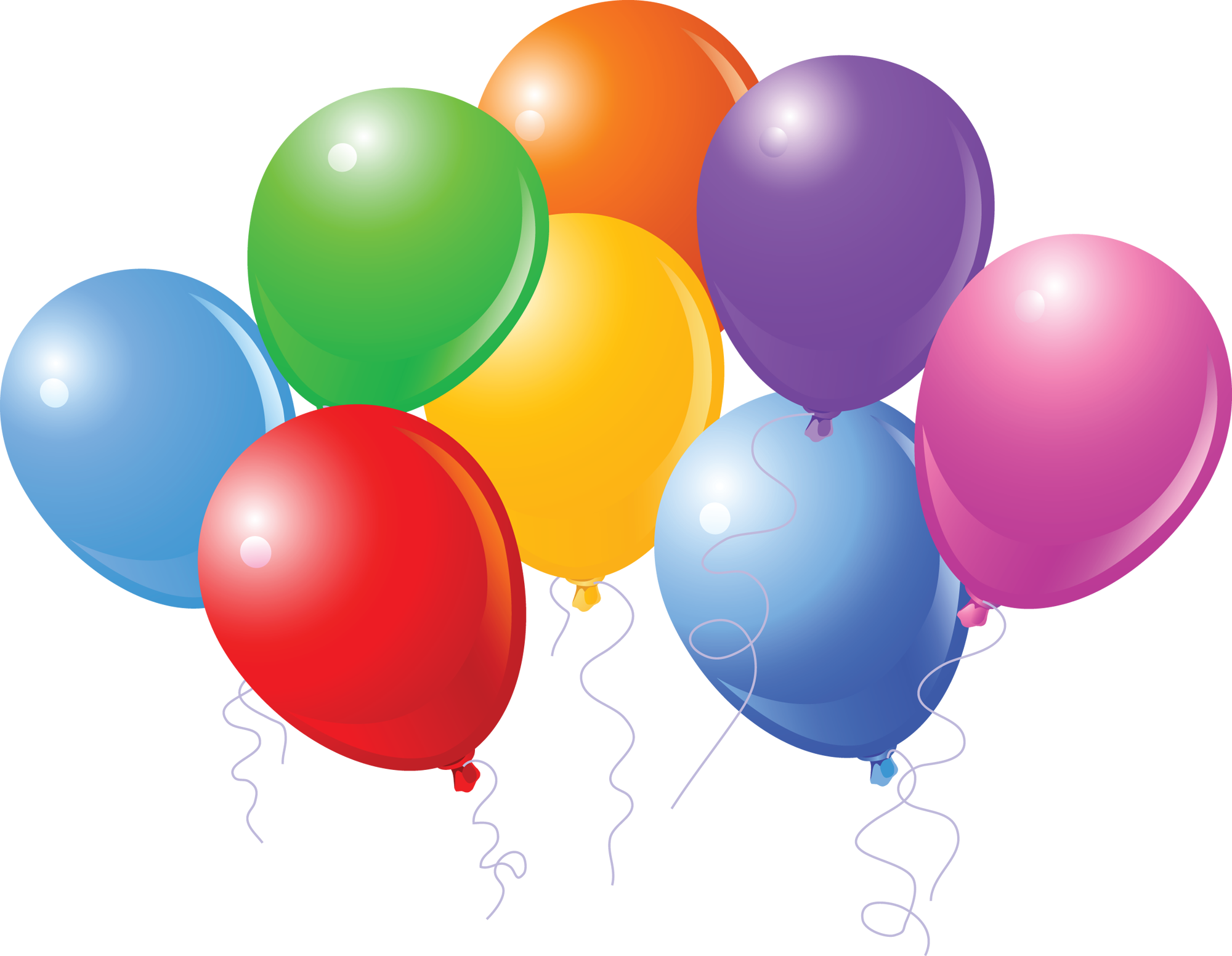 Birthday Balloons Today Is My Birthday Clip Art And - Happy Birthday Balloons Cartoon (2000x1552)