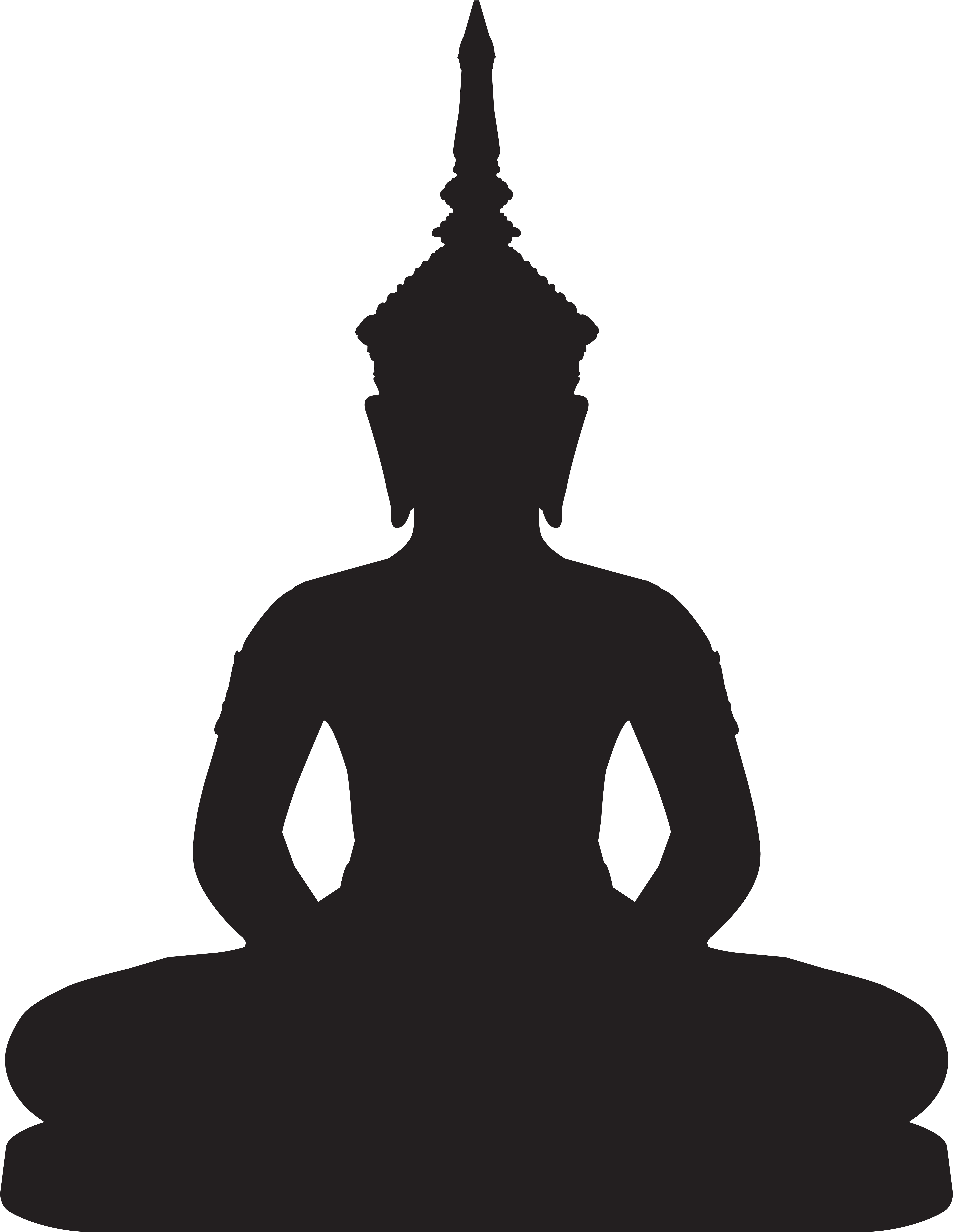 Buddha Statue Silhouette Png Clip Art - Buddha Statue Silhouette Png Clip Art (6327x8000)