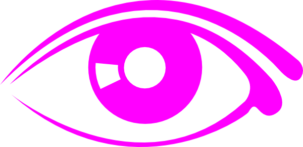 Eye Black And White Clip Art (600x293)