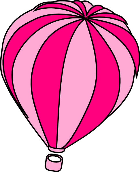 Hot - Air - Balloon - Drawing - Template - Joseph And The Angel (486x597)