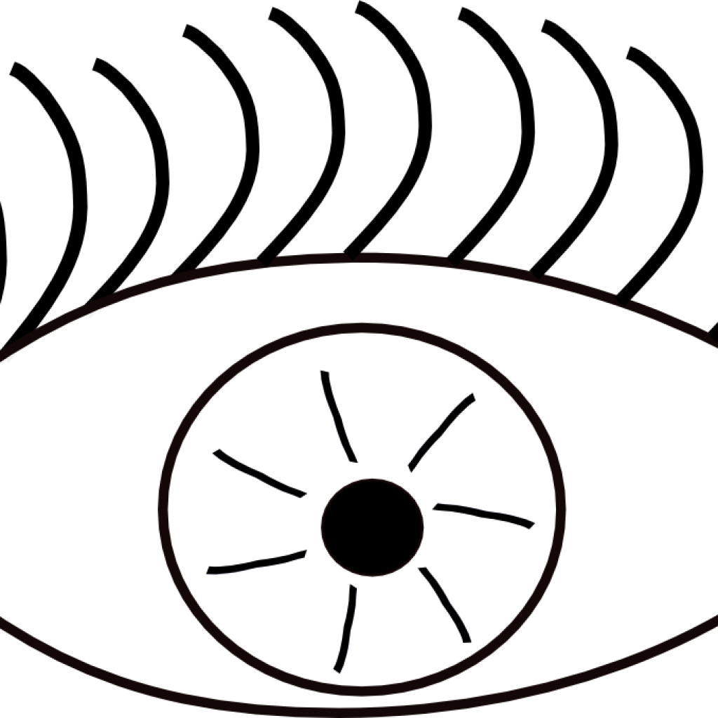 Eyes Clipart Black And White Eye Clip Art Black And - Eye Clip Art (1024x1024)