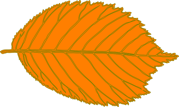 Brown Leaf Clip Art (600x361)
