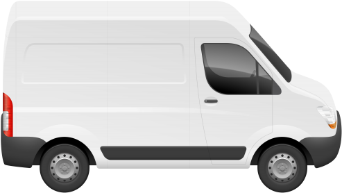 Van Png Clip Art - White Van Clipart (500x315)