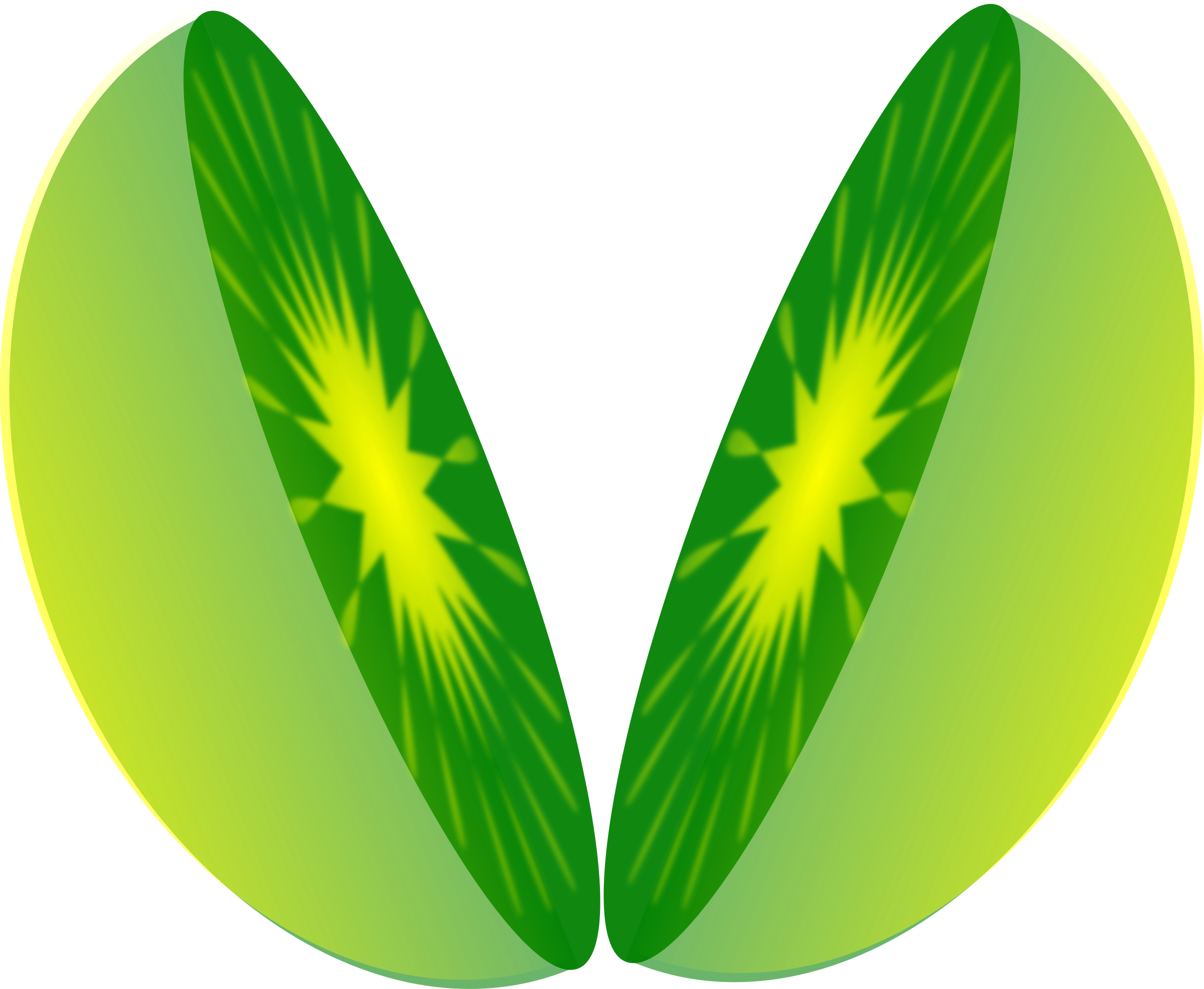 Cut -lemon - Apple Cut In Half Clipart (2400x1971)