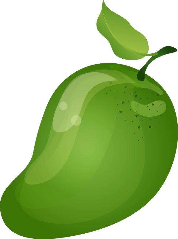 Mango Clipart Png - Mango Green Clip Art (601x807)