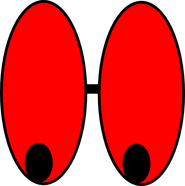Red Eyes Clipart (594x597)