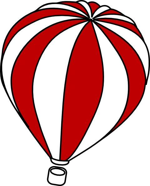Hot Air Balloon Clip Art - Hot Air Balloon Clipart Outline (480x597)