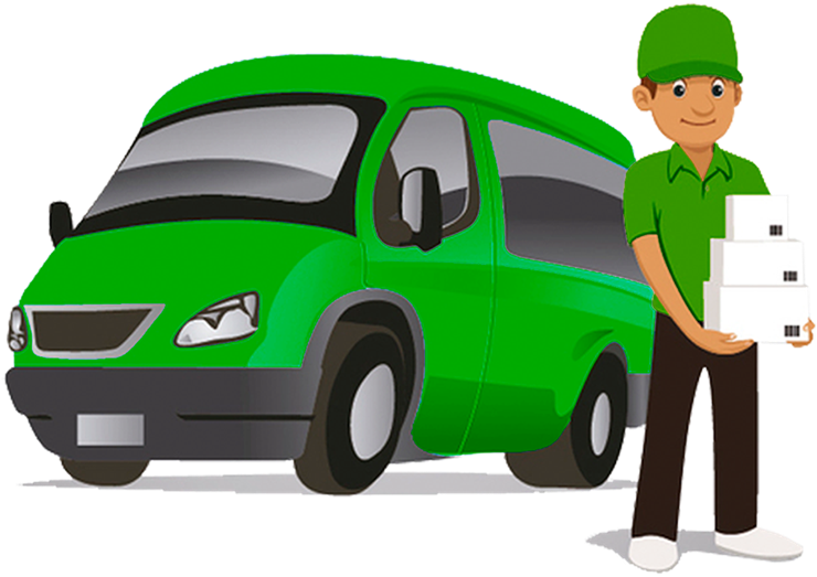 Man And Van Portsmouth - Man With Van Cartoon (750x750)