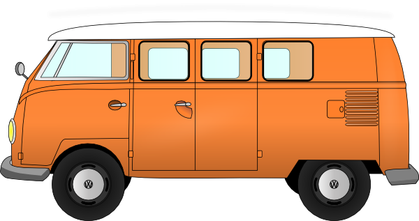 Vw Van Clip Art At Clker Com Vector Clip Art Online - Van Clipart Png (600x317)