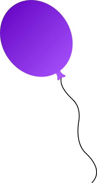 Purple Balloon Clipart - Purple Clip Art Balloons (318x598)