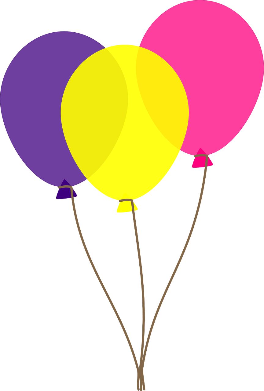 Free To Use &, Public Domain Balloon Clip Art - Transparent Background Balloon Clipart (864x1280)