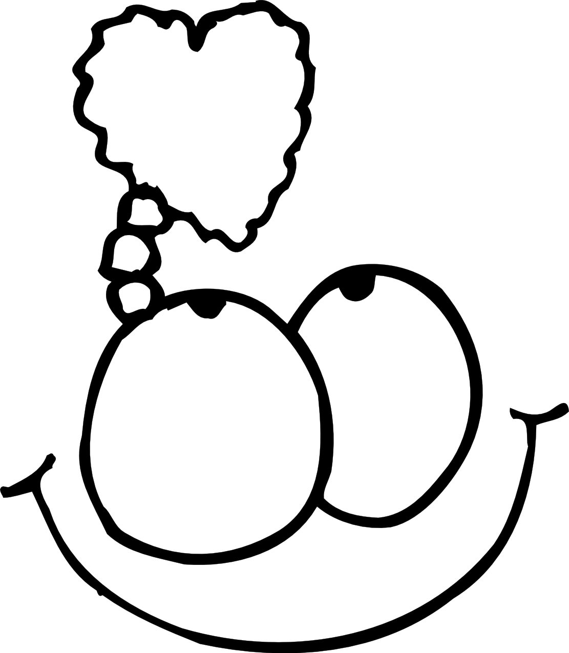 Eyes Black And White Eye Clipart Black And White Free - Valentines Day Images Black And White (1111x1275)