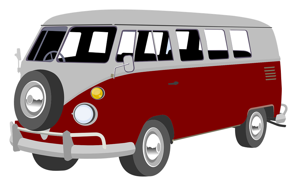 Red Vw Bus Clipart (1280x802)