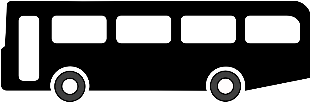 Bus Black And White Bus Clip Art Black And White Free - Bus Clip Art Png (1000x328)