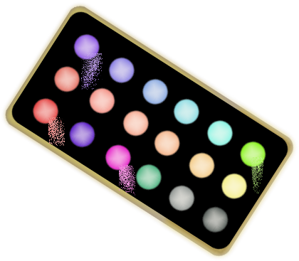 Eye Makeup Clipart - Clip Art Eyeshadow Palette Png (424x377)