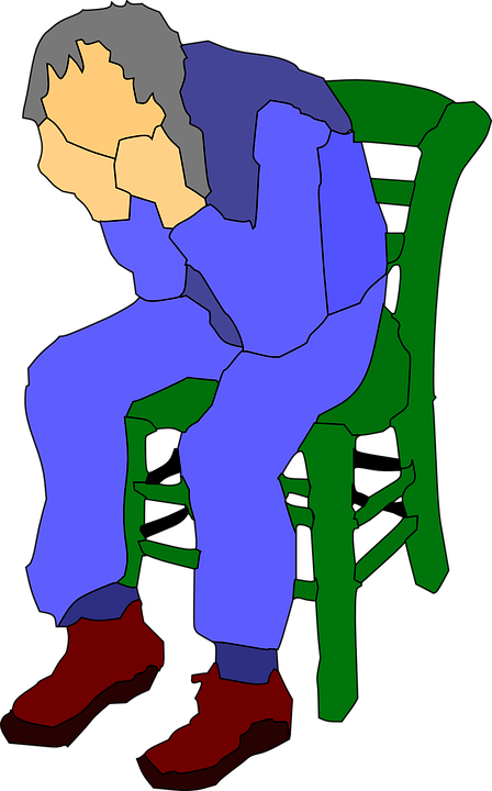 Man Sitting On A Chair Clip Art At Clker - Sitting In A Chair Clipart (448x720)