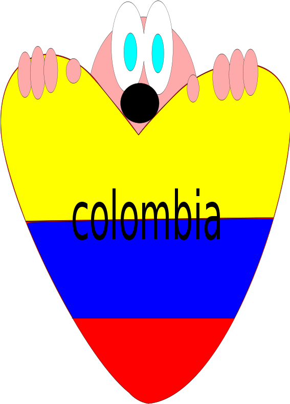 Get Notified Of Exclusive Freebies - Corazón Con Bandera De Colombia (566x800)