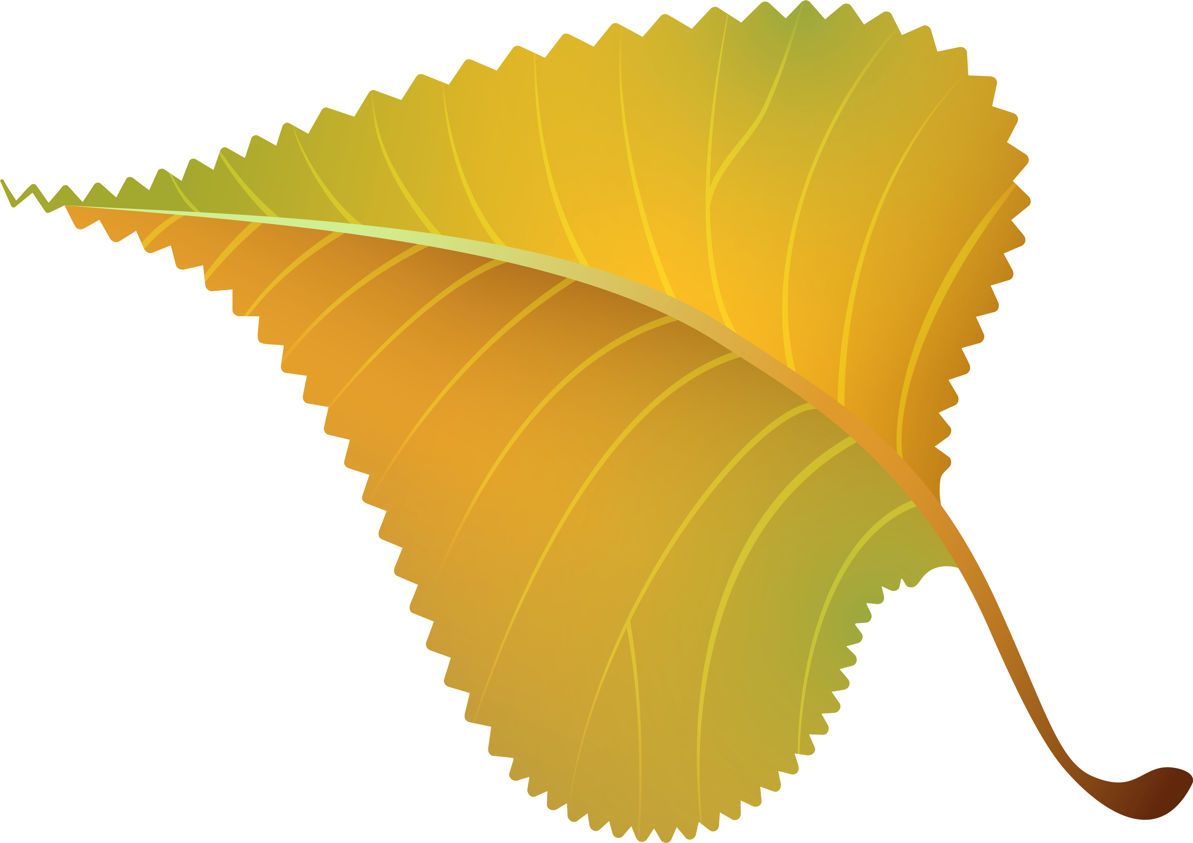 Fall Yellow Leaf Png Clipart Image - 40th Class Reunion (5000x3534)
