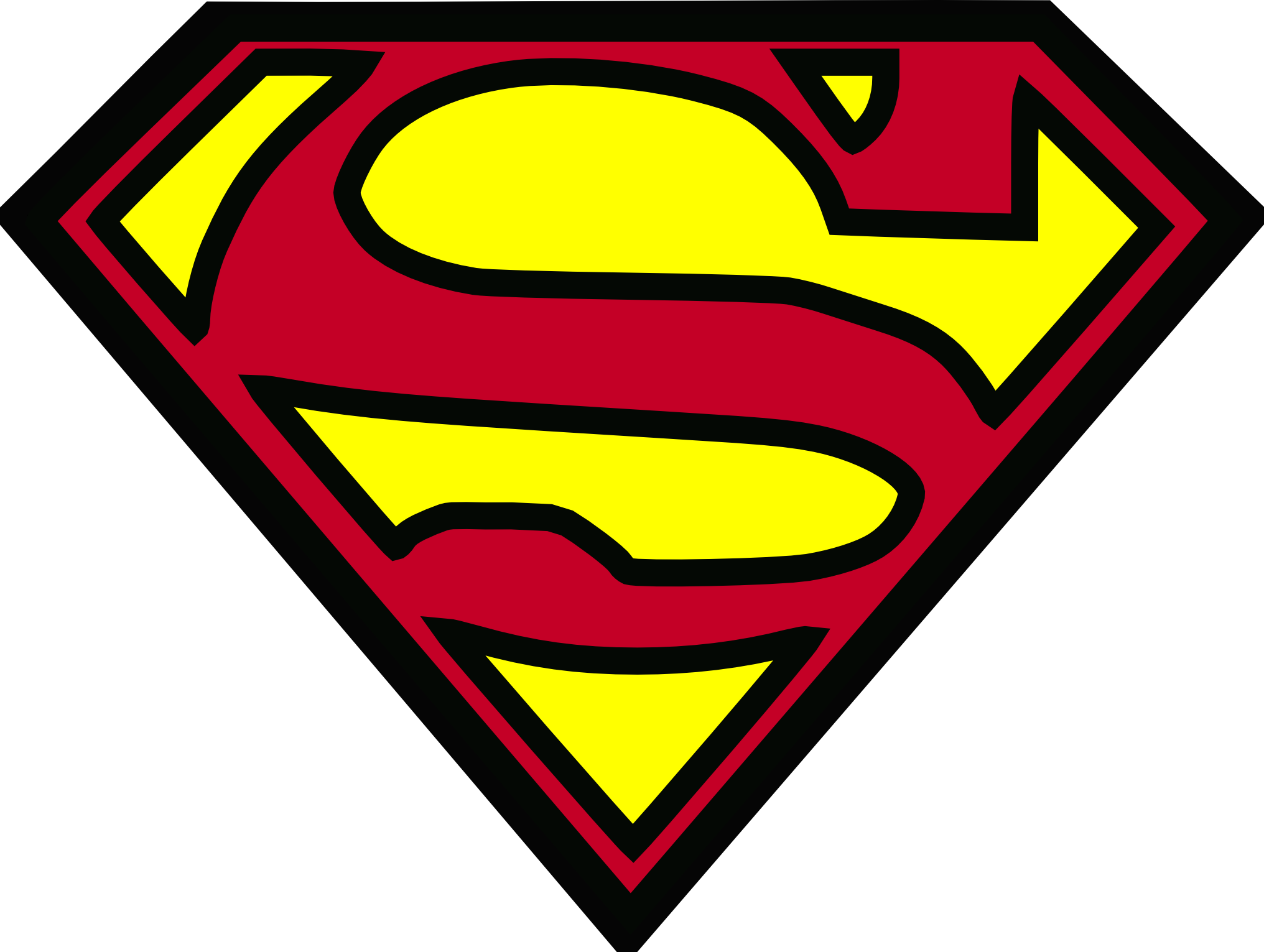 Superman Logo Png Clip Art Image - Superman Logo Png (2032x1531)