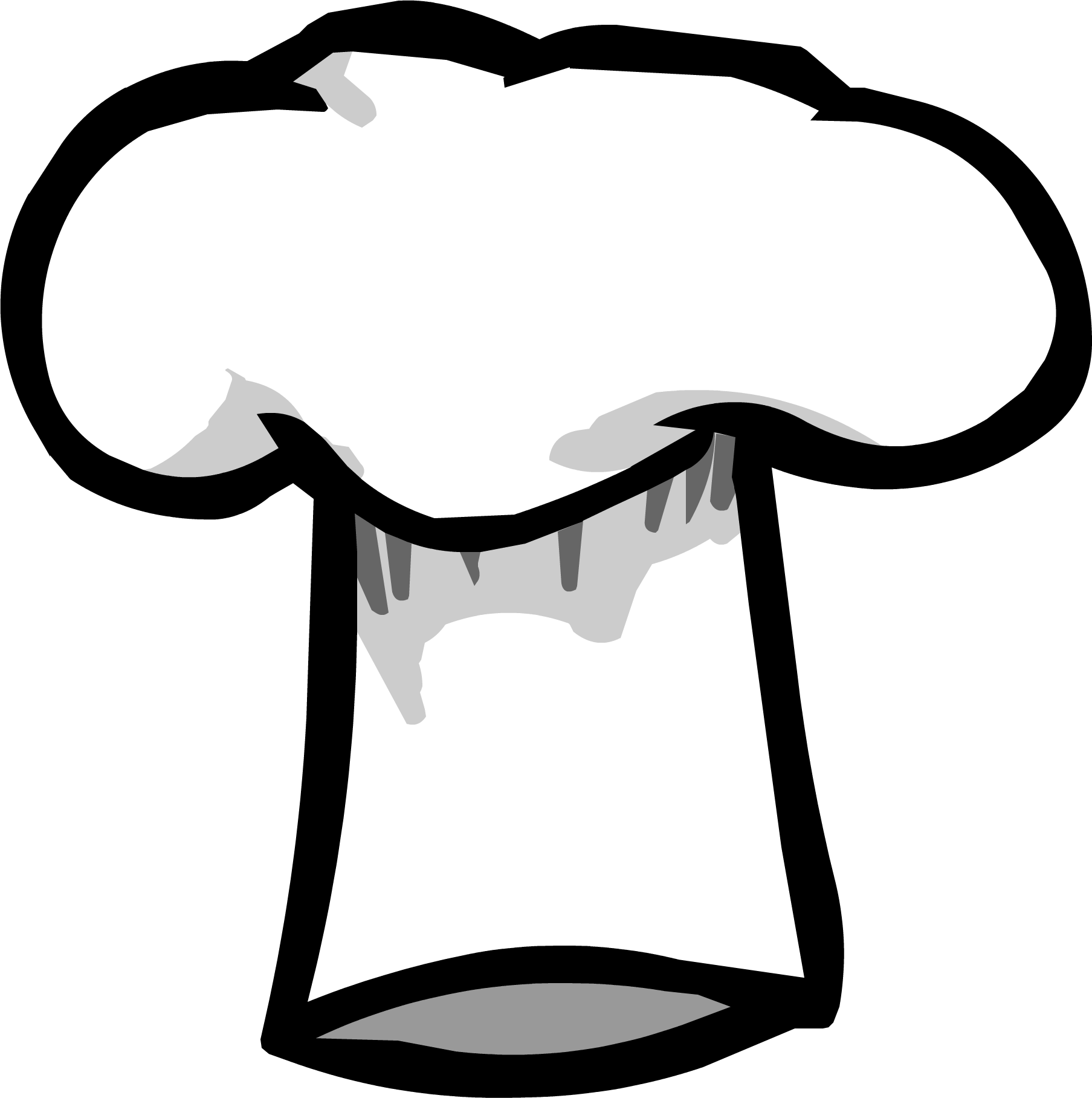 Chef Hat - Club Penguin Chef Hat (1807x1816)
