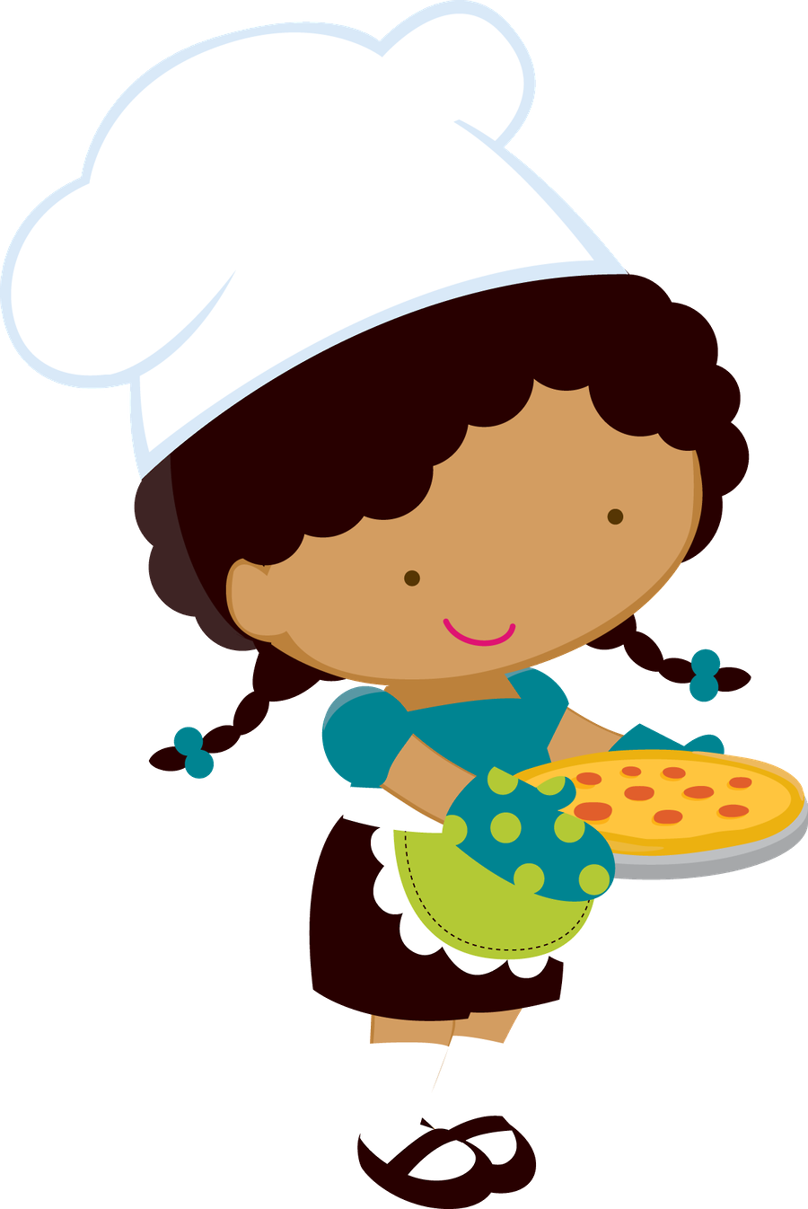 Say Hello - Desenho De Boneca Cozinheira Png (900x1346)