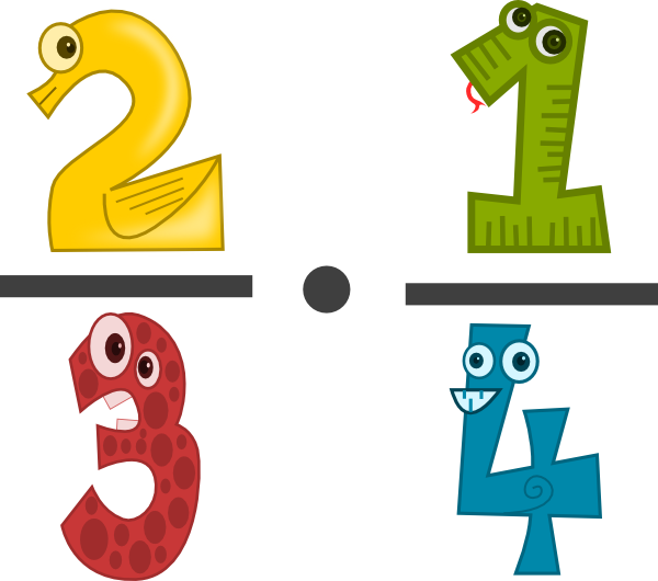 Pizza Fractions Fraction Pizza One Half Clip Art - Number 4 Clip Art (600x530)