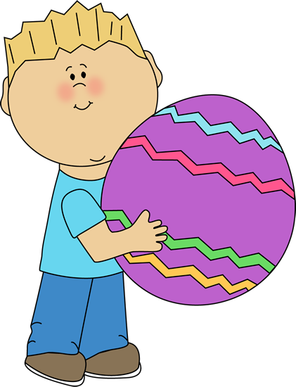Easter Clip Art For Kids - Easter Clipart For Boys (421x550)