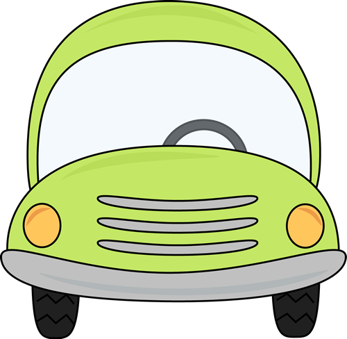 Back Of A Car Clipart - Cute Car Clipart (500x488)