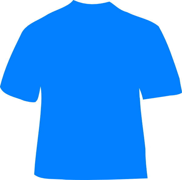 Blue T Shirt Clip Art Design Download Vector Clip Art - Cartoon Light Blue Shirt (600x594)