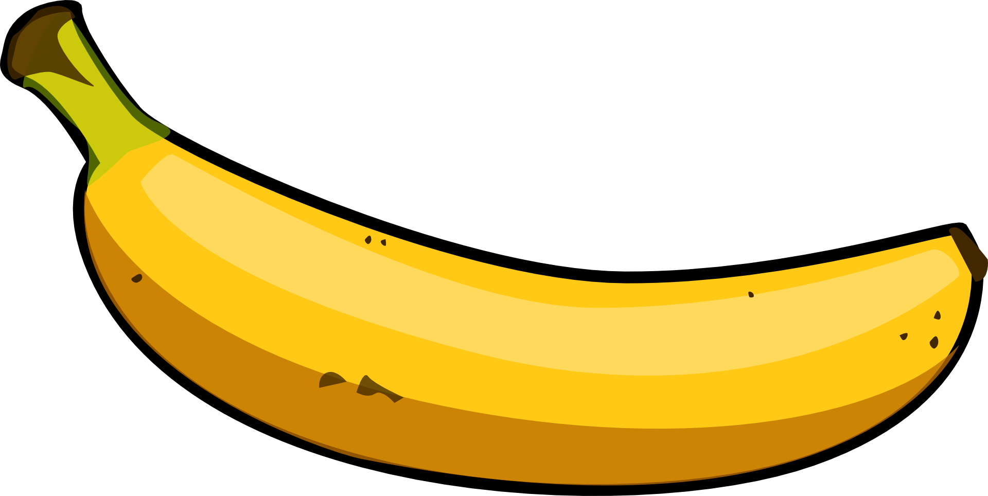 Banana Fruit Clipart - Banana Png (1920x964)