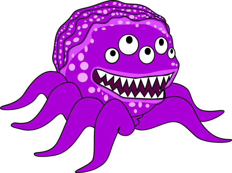Monsters Clip Art Free Free Clipart Images - Creature Clipart (2400x1791)