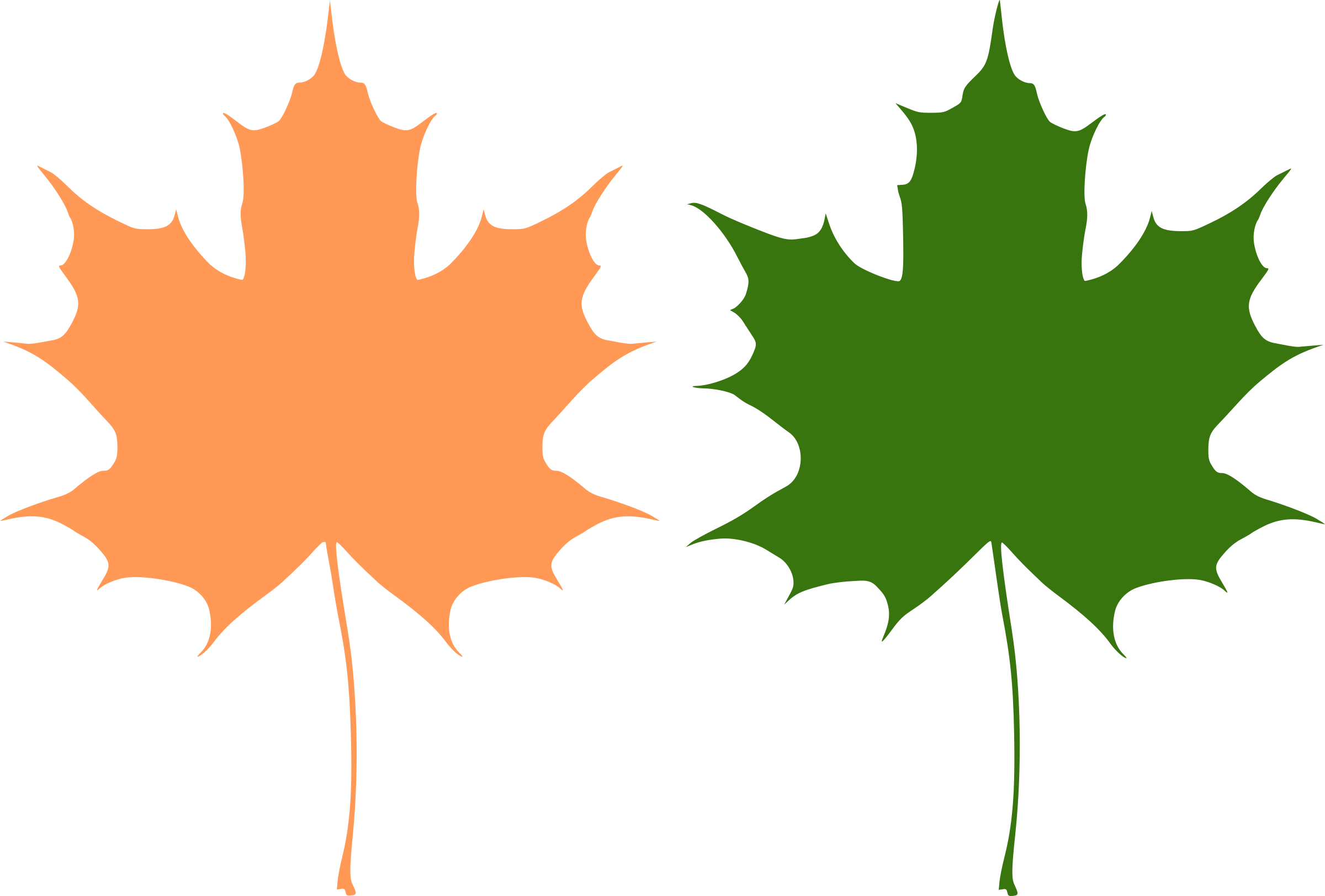 Big Image - Maple Leaf Vector Free (2400x1624)
