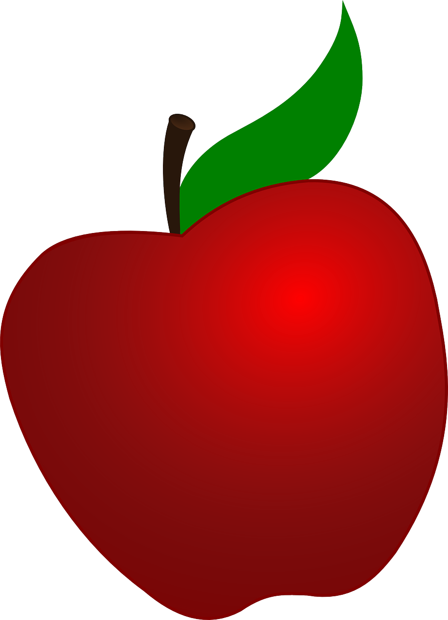 Apple Clip Art Clip Art Of A Red Apple With A Green - Snow White Apple (1732x2400)