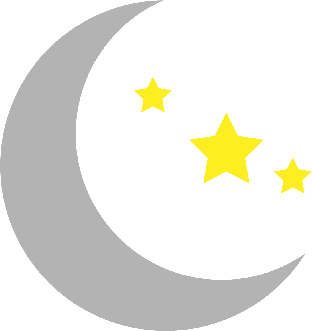 Smiley Moon Clip Art Misc Clipart - Moon And Stars Clipart (1094x1160)