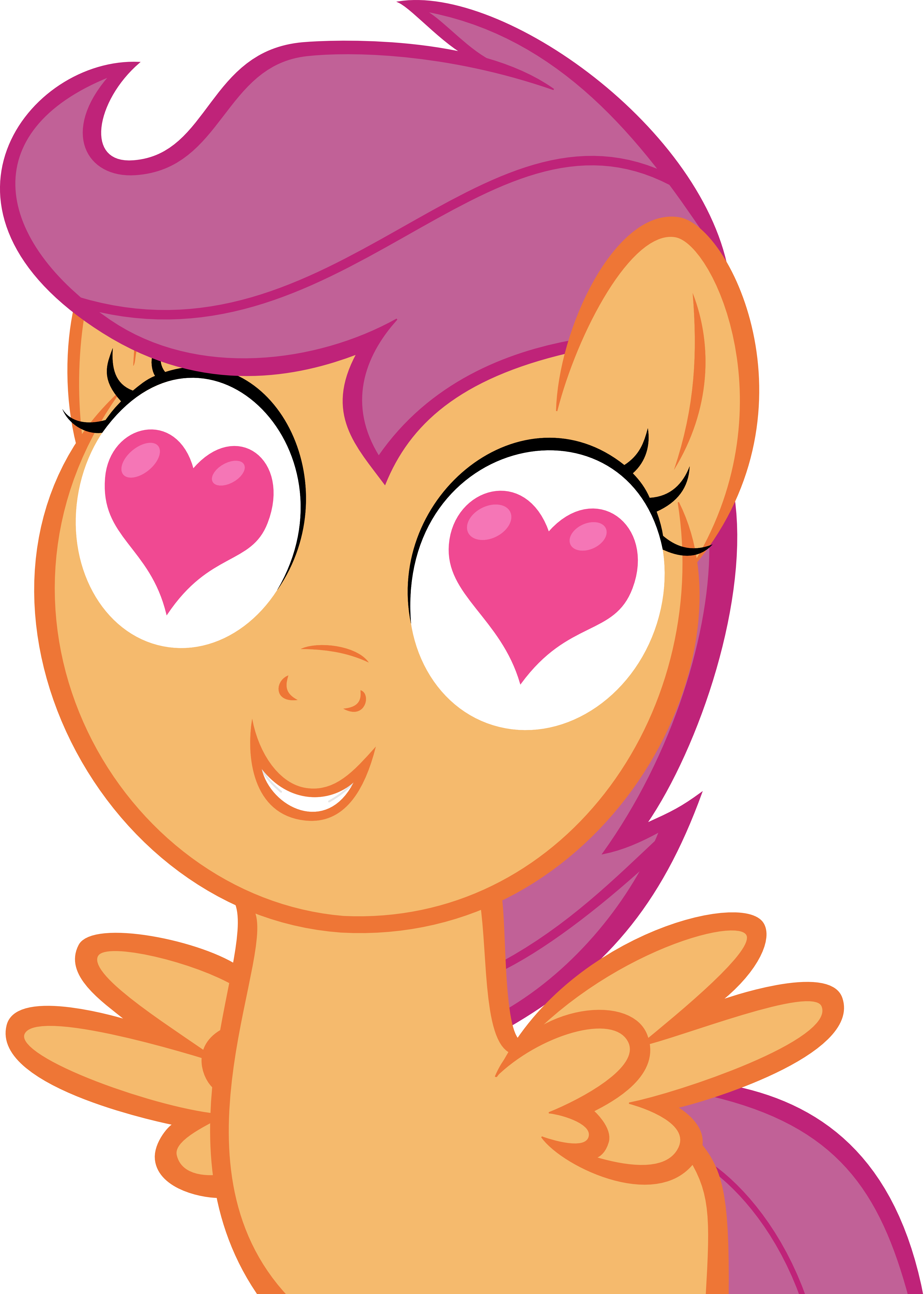 Googly Eyes Heart Love Clip Art - My Little Pony Heart Eyes (3668x5135)