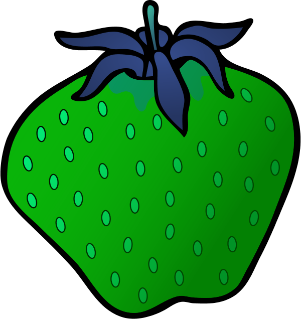 Strawberry Clipart Strawberryclipart Fruit Clip Art - Red Strawberry Shower Curtain (600x636)