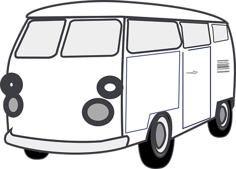 White Van Free Pictures On Pixabay Clipart Black And - Van Clip Art (473x340)