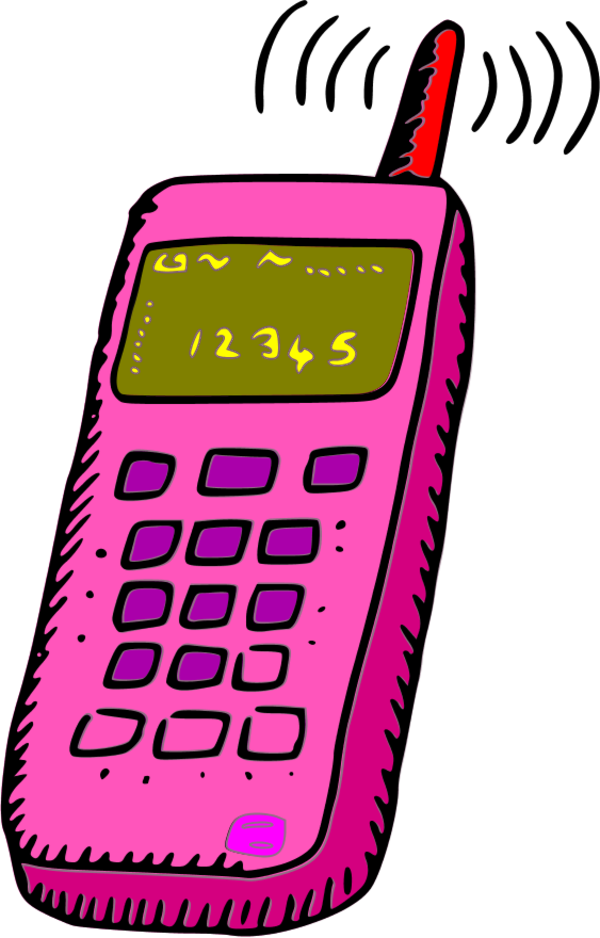 No Cell Phone Clip Art - Cellphone Clipart (600x938)