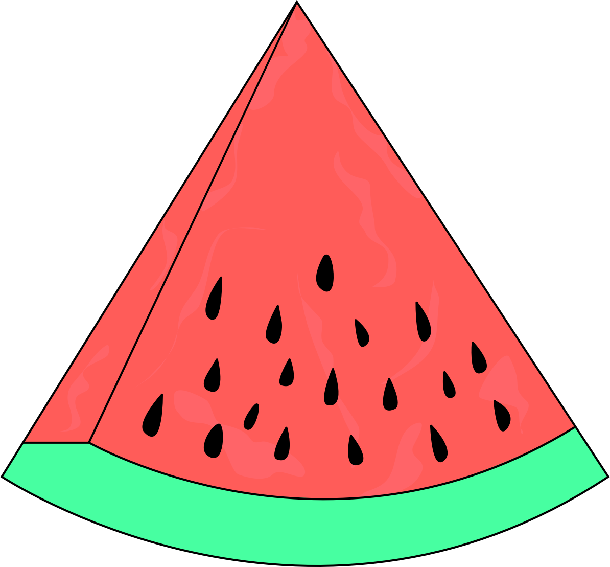 Watermelon Clip Art Fruit - Fatia De Melancia Desenho (1194x1109)