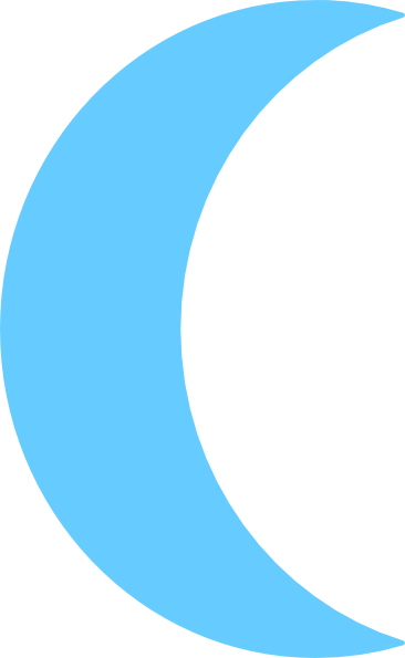 Turquoise Moon Clipart Clip Art At Clker - Moon Clip Art Png (366x595)