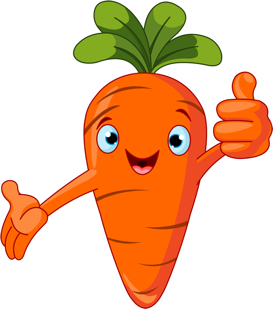 Fruit Clipart Carrot - Cartoon Vegetables (1024x1024)